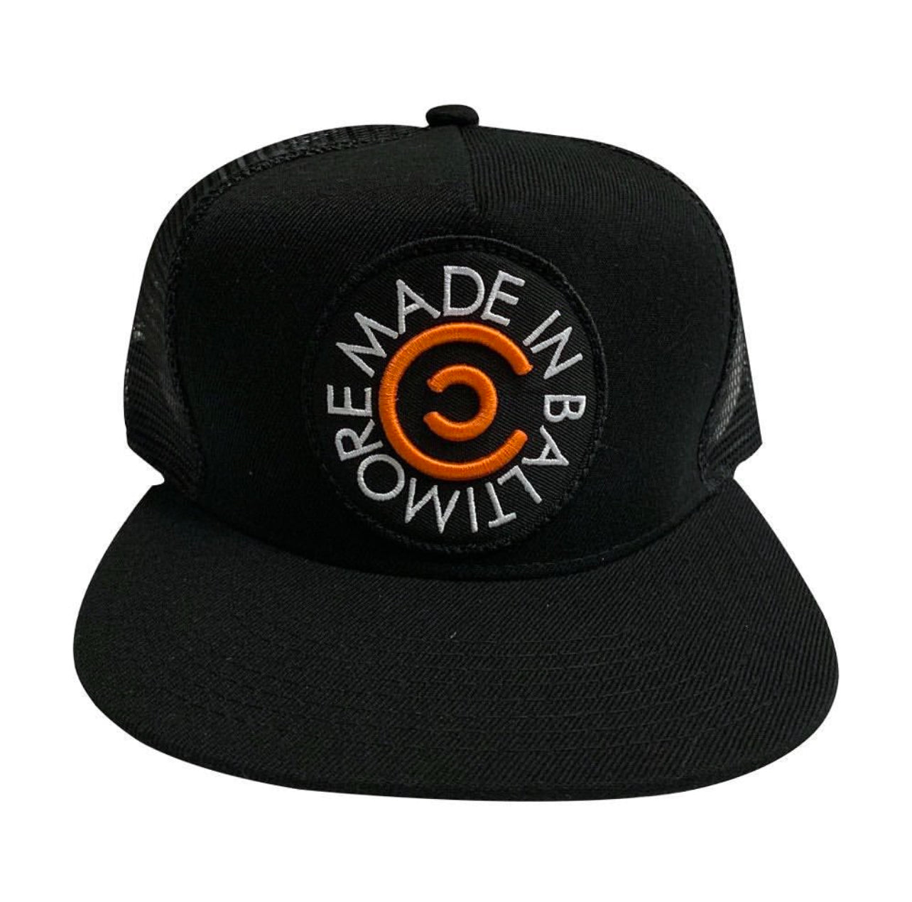 Blk/Orange Made in Baltimore on Blk SnapBack